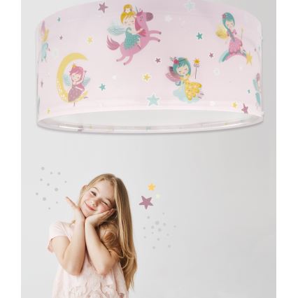 Dalber 42496 - Children's ceiling light FAIRY DREAMS 2xE27/15W/230V