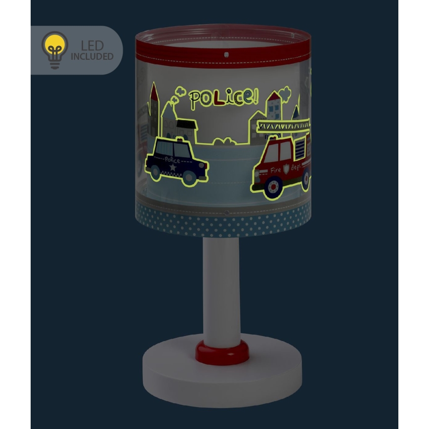 Dalber 60611N - LED Children's Lamp POLICE 1xG4/4W/230V Multicolored