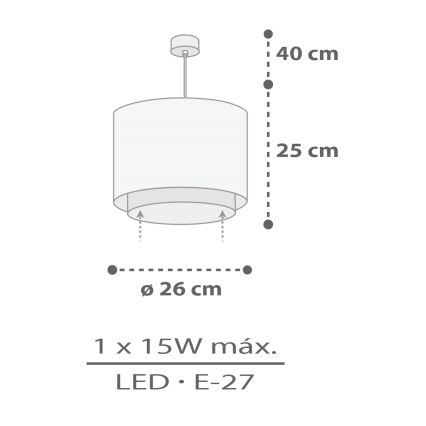 Dalber 60622 - Children's chandelier RHICO AND CROCO 1xE27/15W/230V
