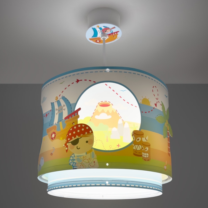 Dalber 60652 - Children's chandelier PIRATE ISLAND 1xE27/15W/230V