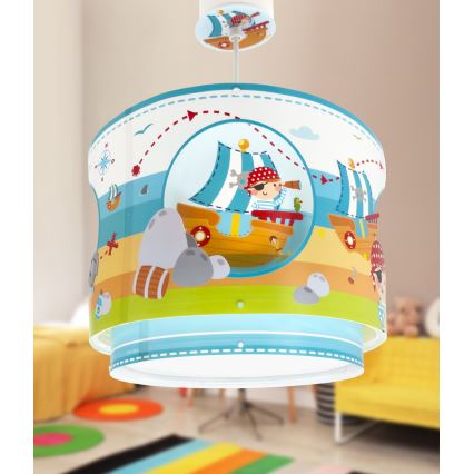 Dalber 60652 - Children's chandelier PIRATE ISLAND 1xE27/15W/230V