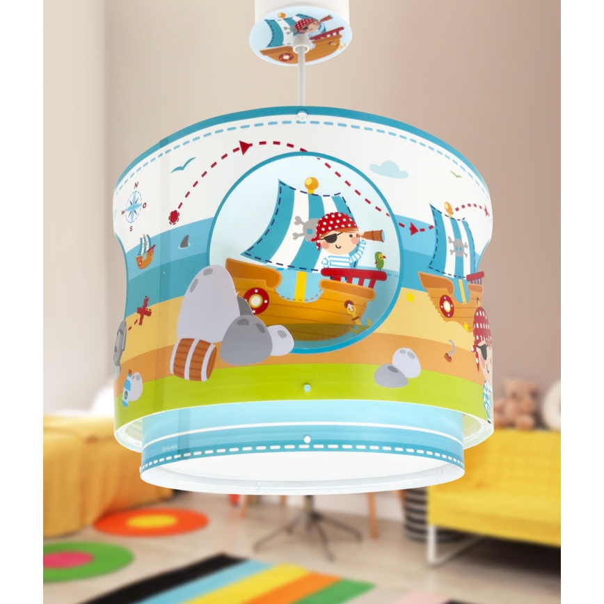 Dalber 60652 - Children's chandelier PIRATE ISLAND 1xE27/15W/230V