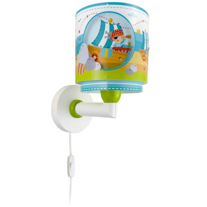 Dalber 60659 - Children's wall light PIRATE ISLAND 1xE27/15W/230V