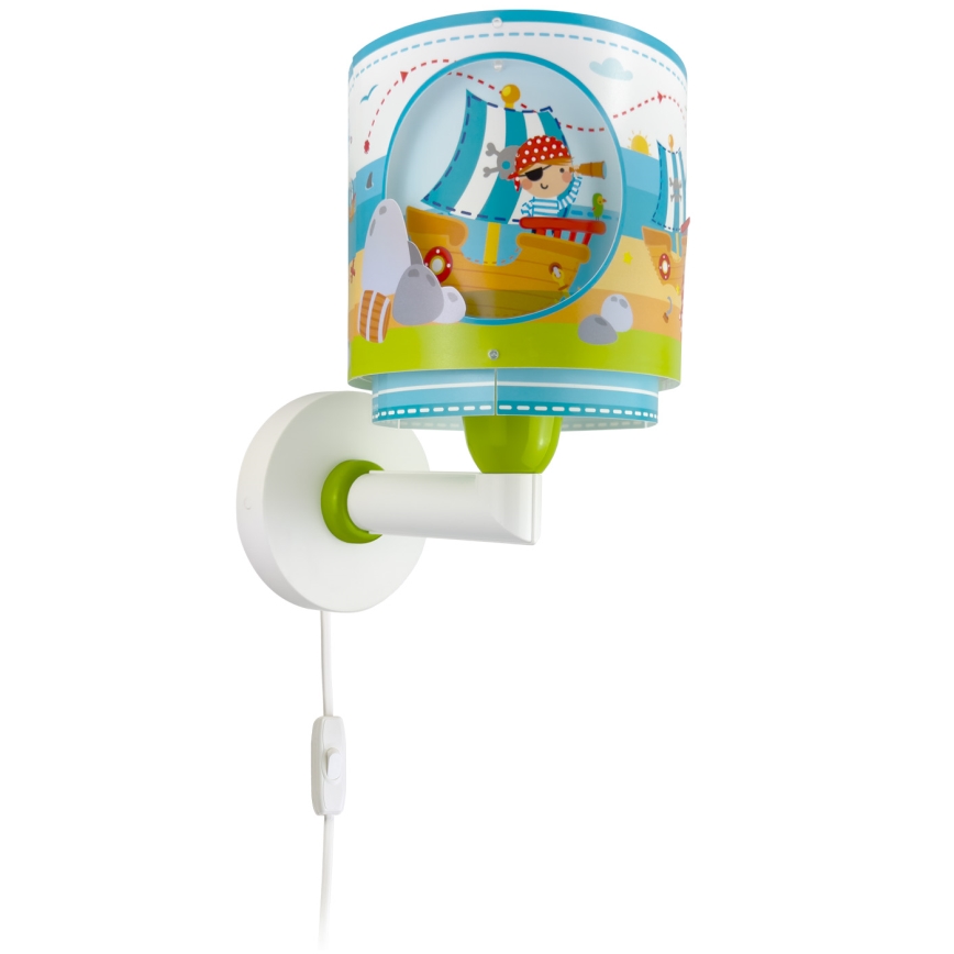 Dalber 60659 - Children's wall light PIRATE ISLAND 1xE27/15W/230V