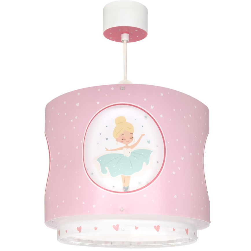 Dalber 60912 - Children's ceiling light PRINCESS DANCE 1xE27/15W/230V pink