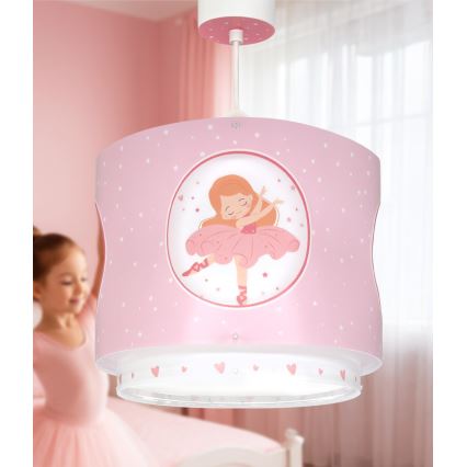 Dalber 60912 - Children's ceiling light PRINCESS DANCE 1xE27/15W/230V pink