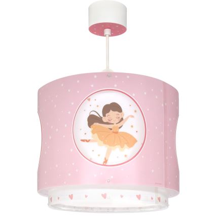 Dalber 60912 - Children's ceiling light PRINCESS DANCE 1xE27/15W/230V pink