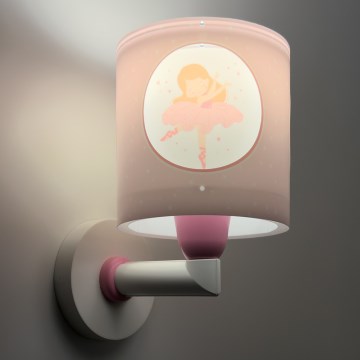 Dalber 60919 - Kids' Wall Light PRINCESS DANCE 1xE27/15W/230V Pink
