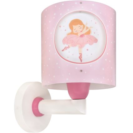 Dalber 60919 - Kids' Wall Light PRINCESS DANCE 1xE27/15W/230V Pink
