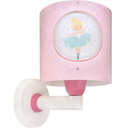 Dalber 60919 - Kids' Wall Light PRINCESS DANCE 1xE27/15W/230V Pink
