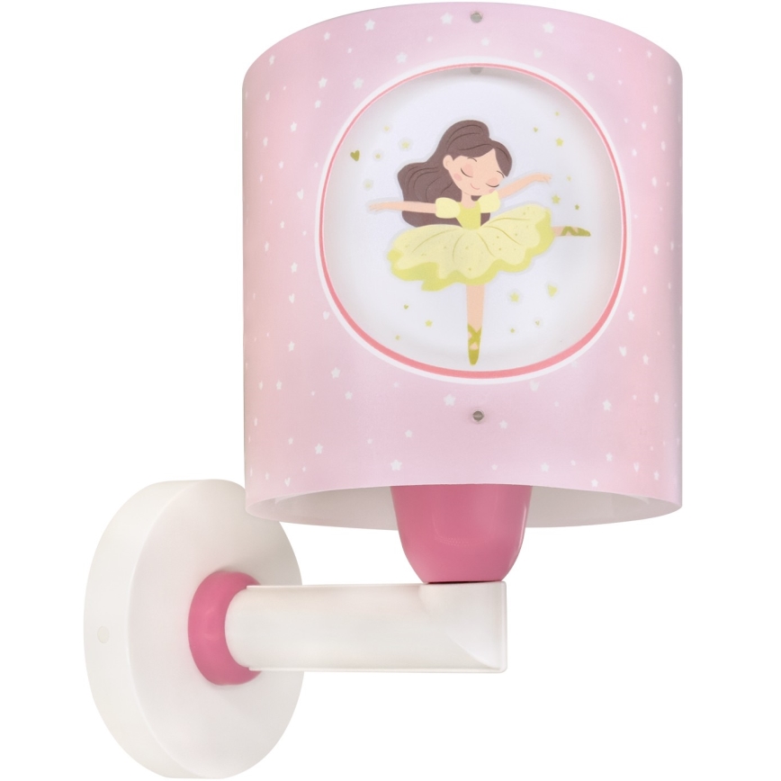Dalber 60919 - Kids' Wall Light PRINCESS DANCE 1xE27/15W/230V Pink