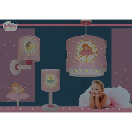 Dalber 60919 - Kids' Wall Light PRINCESS DANCE 1xE27/15W/230V Pink