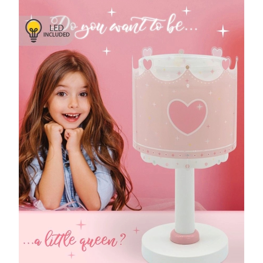 Dalber 61101N - LED Children's Lamp LITTLE QUEEN 1xG4/4W/230V Pink