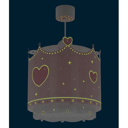 Dalber 61102 - Children's chandelier LITTLE QUEEN 1xE27/60W/230V