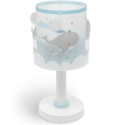Dalber 61171T - Children's small lamp WHALE DREAMS 1xE14/8W/230V blue