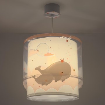Dalber 61172S - Children's chandelier WHALE DREAMS 1xE27/15W/230V pink