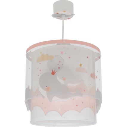 Dalber 61172S - Children's chandelier WHALE DREAMS 1xE27/15W/230V pink