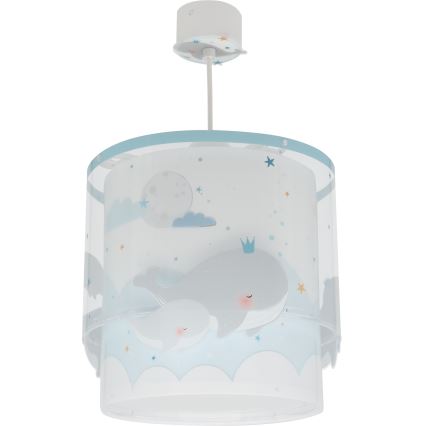 Dalber 61172T - Children's chandelier WHALE DREAMS 1xE27/15W/230V blue