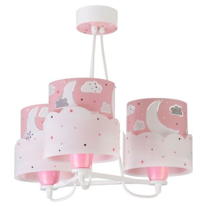 Dalber 61237S - Children's chandelier MOON 3xE27/60W/230V