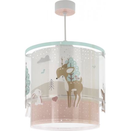 Dalber 61272 - Children's chandelier LOVING DEER 1xE27/60W/230V
