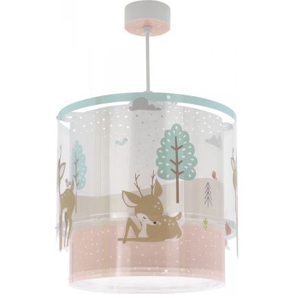 Dalber 61272 - Children's chandelier LOVING DEER 1xE27/60W/230V