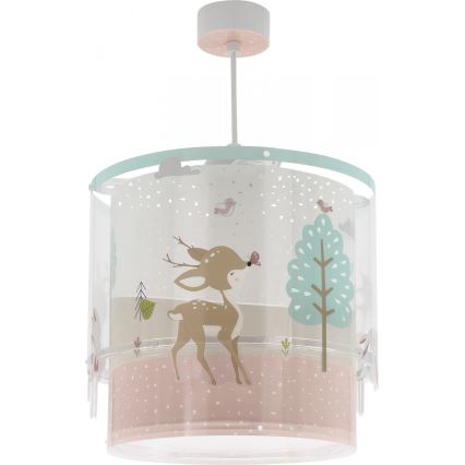 Dalber 61272 - Children's chandelier LOVING DEER 1xE27/60W/230V