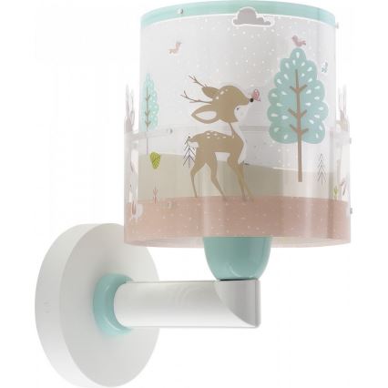 Dalber 61279 - Children's wall light LOVING DEER 1xE27/60W/230V