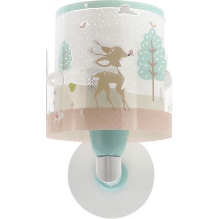 Dalber 61279 - Children's wall light LOVING DEER 1xE27/60W/230V