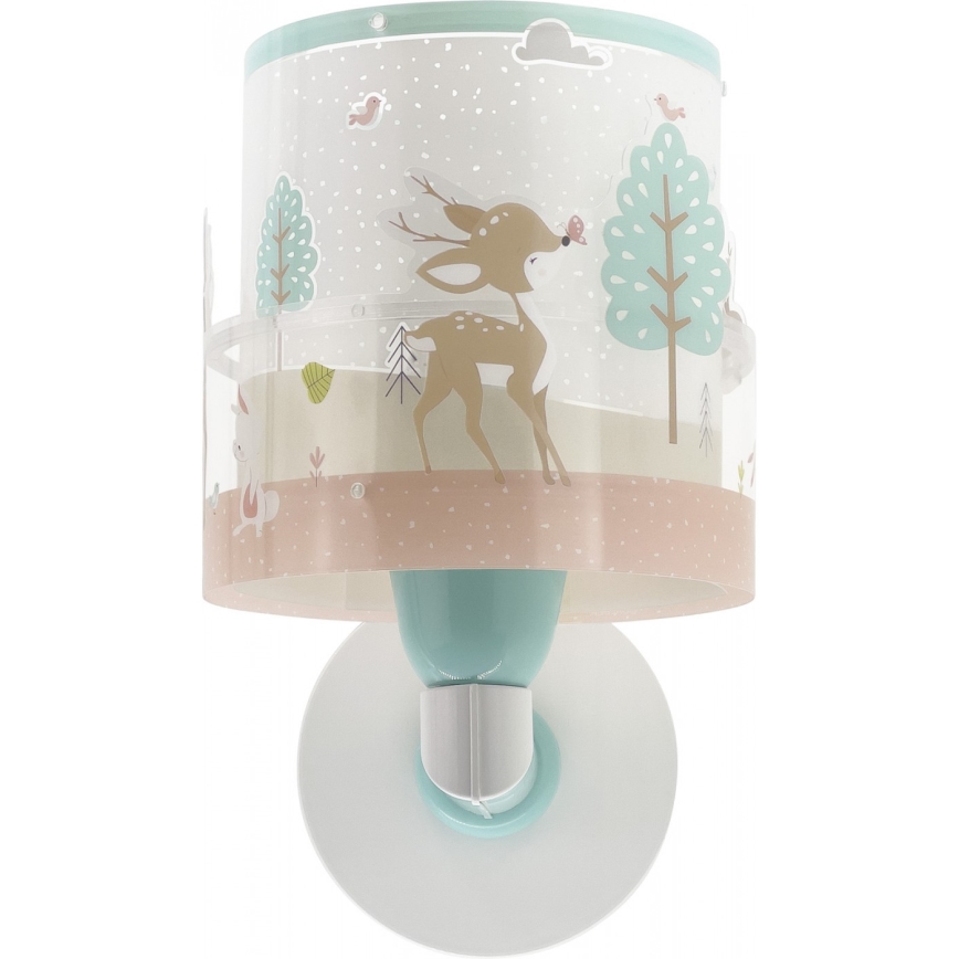 Dalber 61279 - Children's wall light LOVING DEER 1xE27/60W/230V