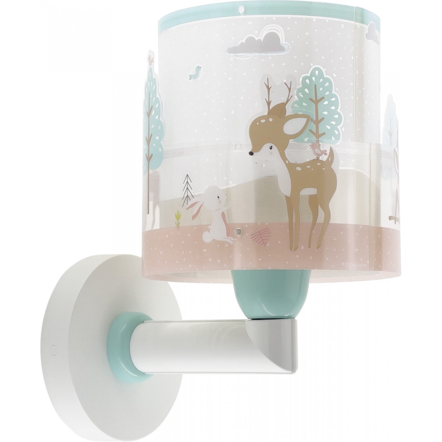 Dalber 61279 - Children's wall light LOVING DEER 1xE27/60W/230V