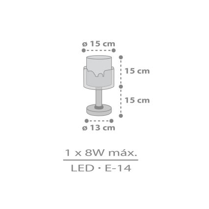 Dalber 61681N - LED Children's lamp BABY TRAVEL 1xG4/4W/230V multicolored