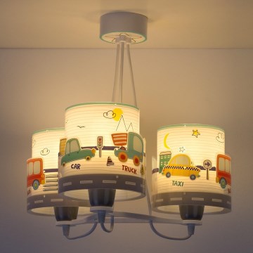 Dalber 61687 - Children's chandelier BABY TRAVEL 3xE27/60W/230V