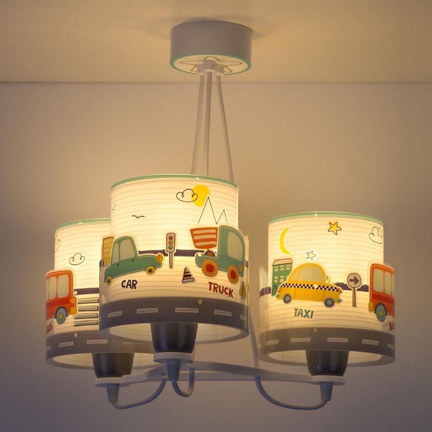 Dalber 61687 - Children's chandelier BABY TRAVEL 3xE27/60W/230V