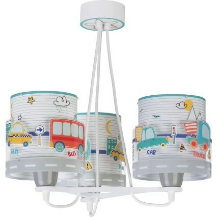 Dalber 61687 - Children's chandelier BABY TRAVEL 3xE27/60W/230V