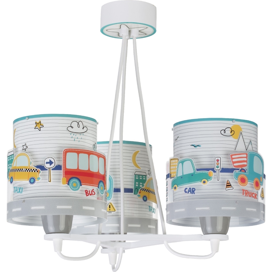 Dalber 61687 - Children's chandelier BABY TRAVEL 3xE27/60W/230V