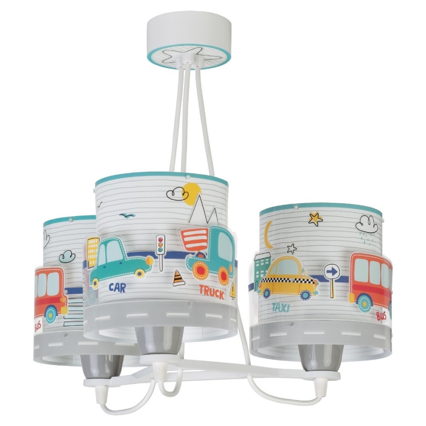 Dalber 61687 - Children's chandelier BABY TRAVEL 3xE27/60W/230V