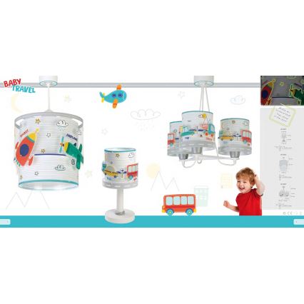 Dalber 61687 - Children's chandelier BABY TRAVEL 3xE27/60W/230V