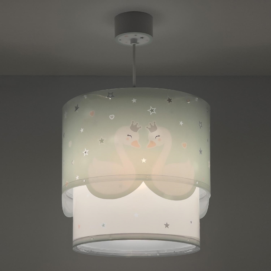 Dalber 61712H - Children's chandelier SWEET LOVE 1xE27/60W/230V green