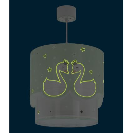 Dalber 61712H - Children's chandelier SWEET LOVE 1xE27/60W/230V green