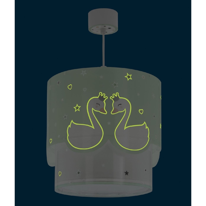 Dalber 61712H - Children's chandelier SWEET LOVE 1xE27/60W/230V green