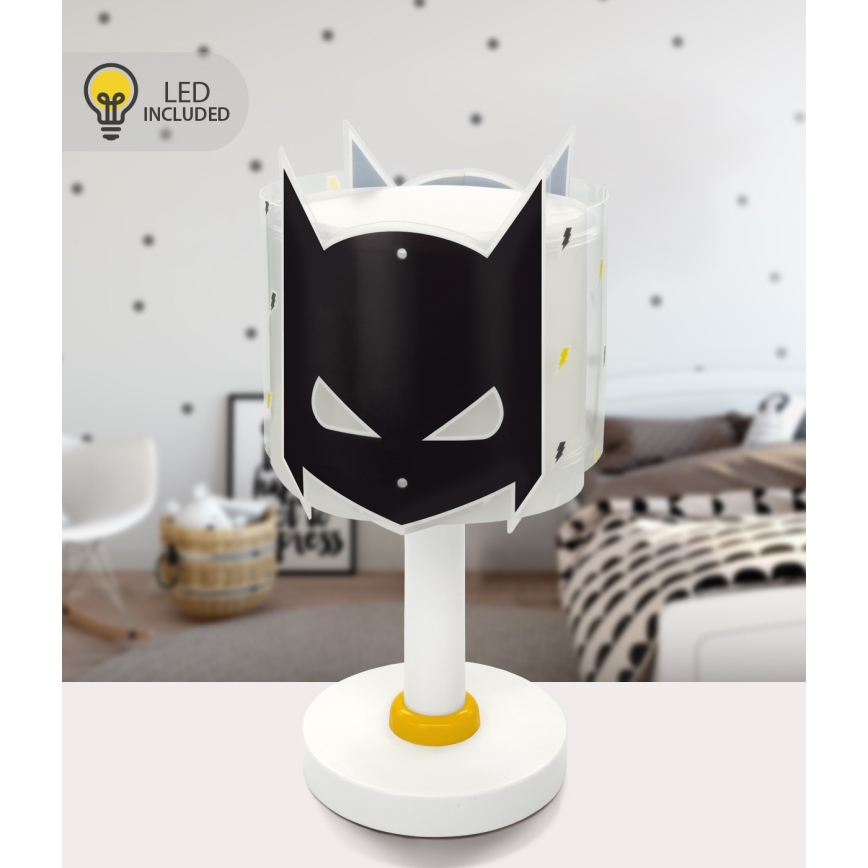 Dalber 61801N - LED Kids' Lamp DARK HERO 1xG4/4W/230V white/black