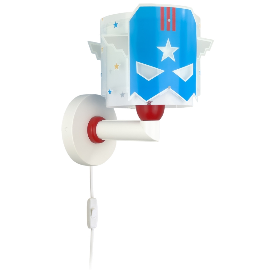 Dalber 61819 - Children's wall light BLUE HERO 1xE27/15W/230V