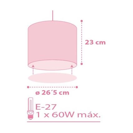 Dalber 62002S - Children's chandelier COLORS 1xE27/60W/230V