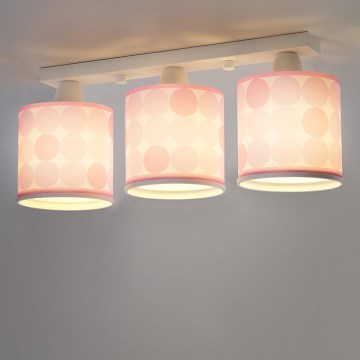Dalber 62003S - Children ceiling light COLORS 3xE27/60W/230V