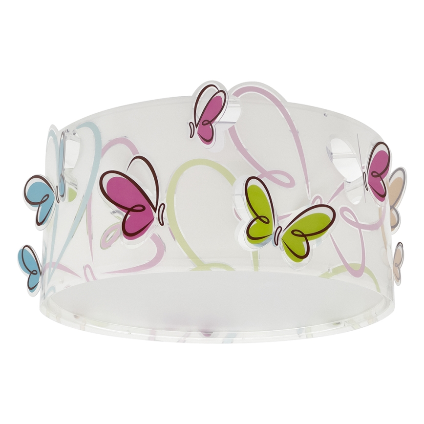 Dalber 62146 - Children's ceiling light BUTTERFLY 2xE27/60W/230V