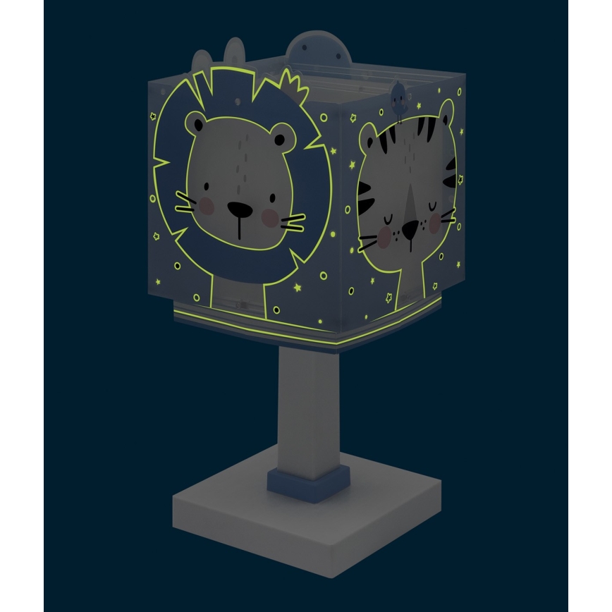 Dalber 63111T - Children's lamp JUNGLE 1xE14/8W/230V blue