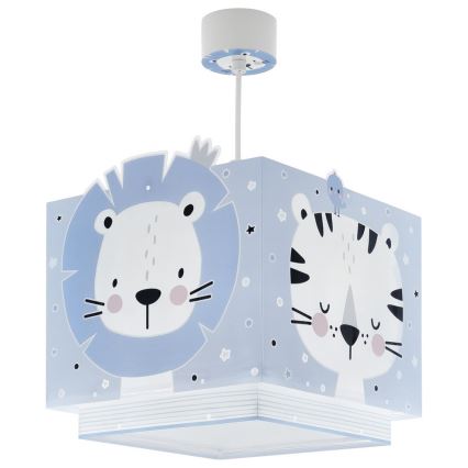 Dalber 63112T - Children's chandelier JUNGLE 1xE27/15W/230V blue