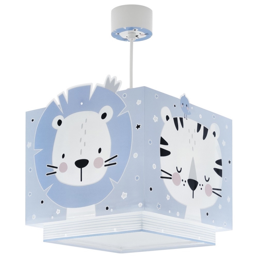 Dalber 63112T - Children's chandelier JUNGLE 1xE27/15W/230V blue
