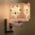 Dalber 63119S - Children's wall light JUNGLE 1xE27/15W/230V pink