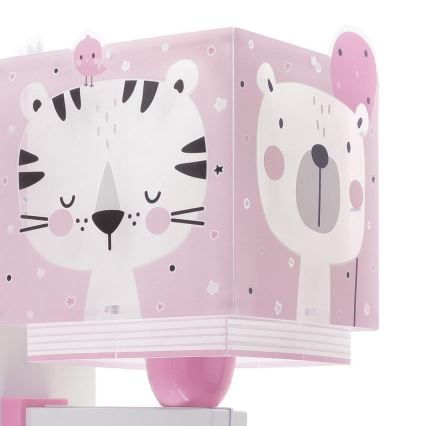 Dalber 63119S - Children's wall light JUNGLE 1xE27/15W/230V pink